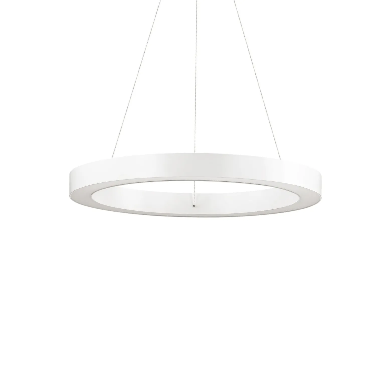 Ideal Lux LED-Hängeleuchte Oracle, Ø 50 cm, weiß, 3.000 K