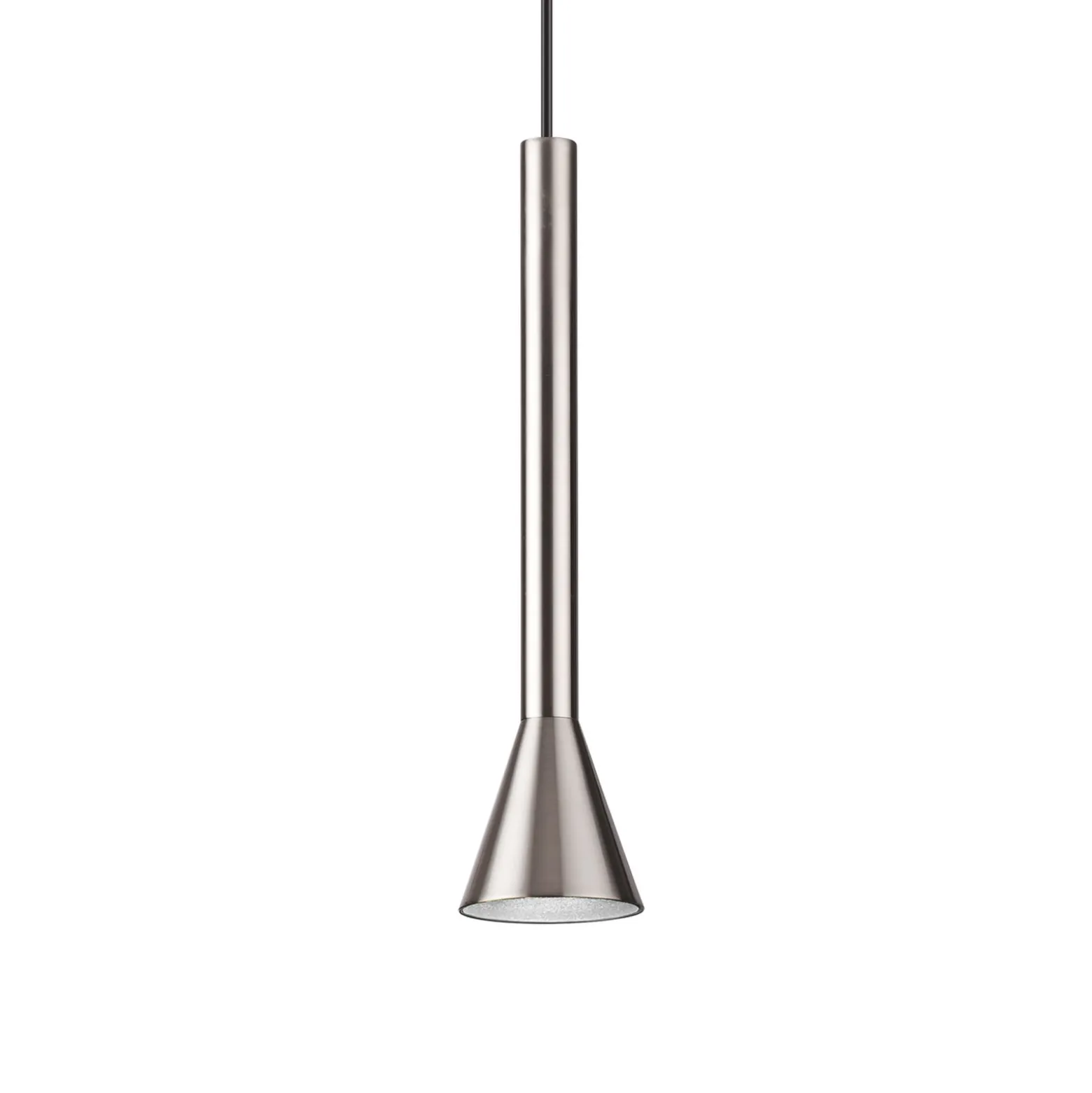 Ideal Lux LED-Pendellampe Diesis, nickelfarben Ø 6 cm Metall