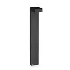 Ideal Lux LED-Wegelampe Sirio, schwarz, Höhe 80 cm, Metall