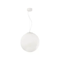 Ideal Lux Pendelleuchte Mapa, Ø 40 cm, Opalglas, Kugel