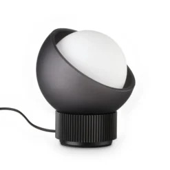 Ideal Lux Tischlampe Bloom schwarz/dunkelgrau Höhe 13 cm