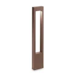 Ideal Lux Wegeleuchte Vega, braun, Aluminium, Höhe 80 cm