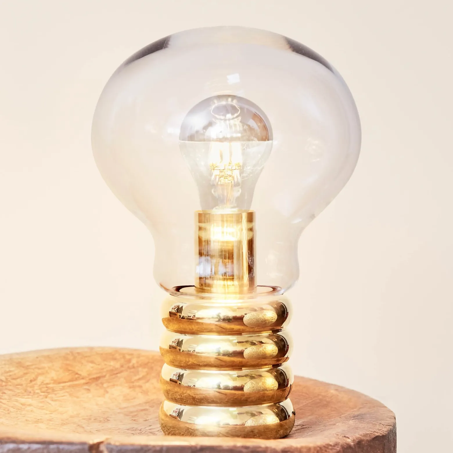 Ingo Maurer Bulb Brass LED-Tischleuchte, messing
