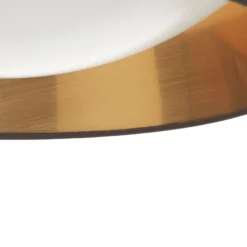 In Schwarz-Gold - runde LED-Deckenlampe Ponts
