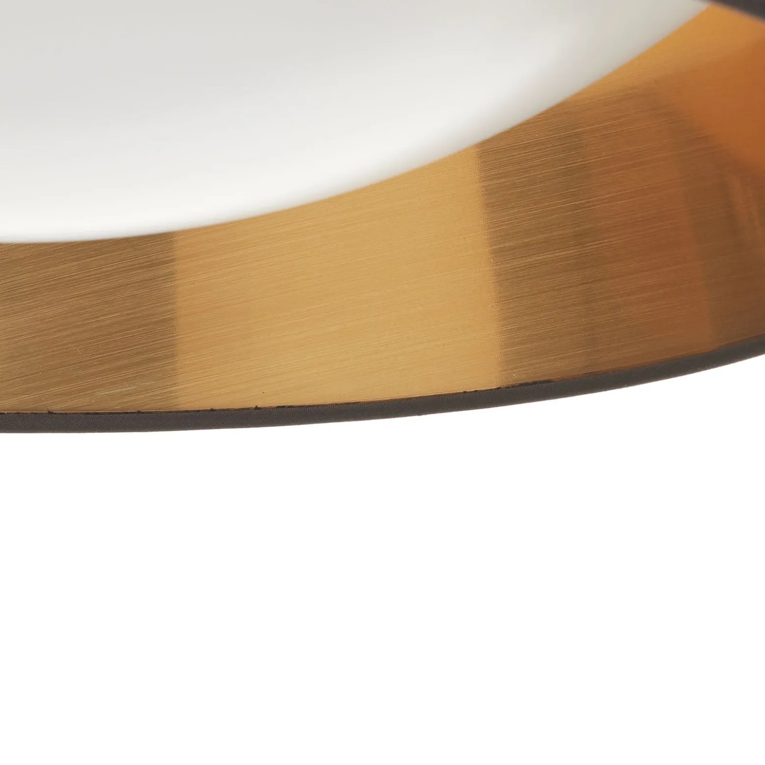 In Schwarz-Gold - runde LED-Deckenlampe Ponts