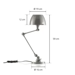 Jieldé Aicler AIC373 Tischleuchte, grau