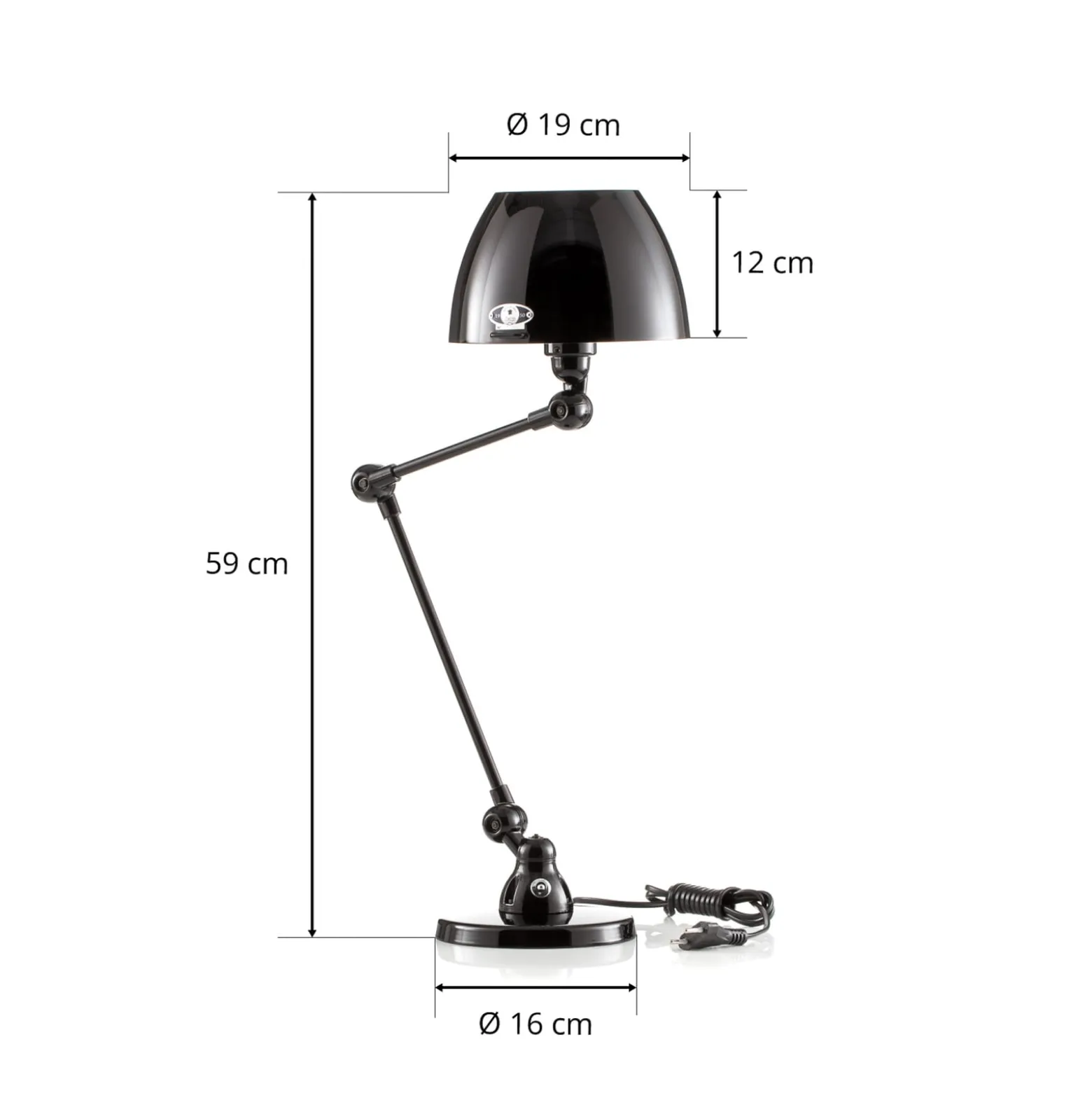 Jieldé Aicler AIC373 Tischleuchte, schwarz
