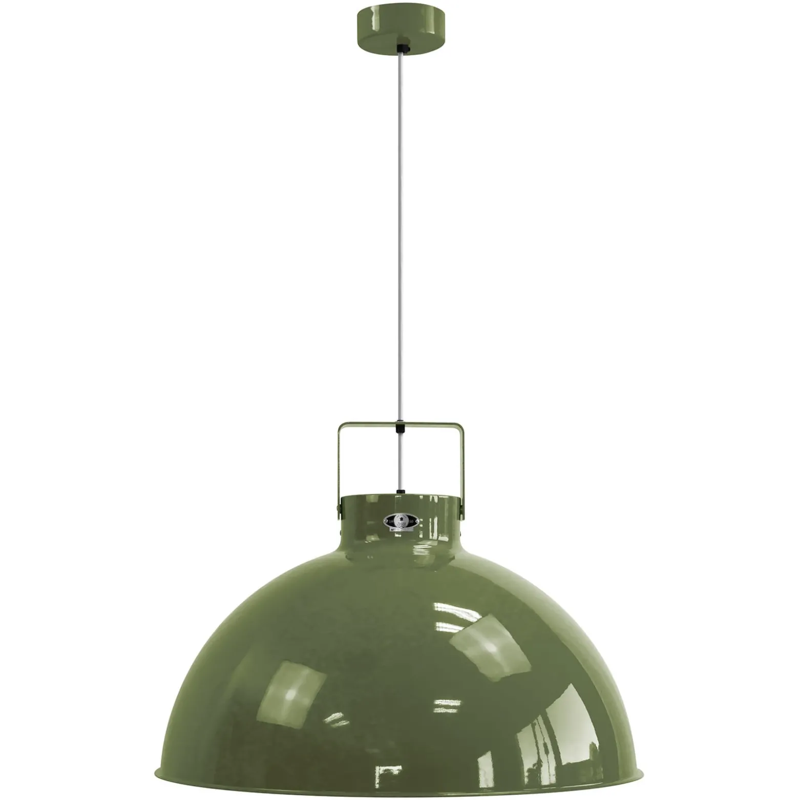 Jieldé Dante D675 Hängeleuchte, olivgrün, Ø 67,5cm