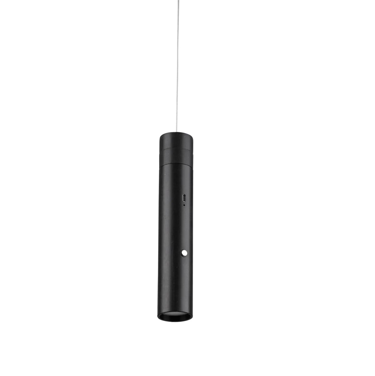 JUST LIGHT. LED-Akku-Hängeleuchte Attach, schwarz, Eisen