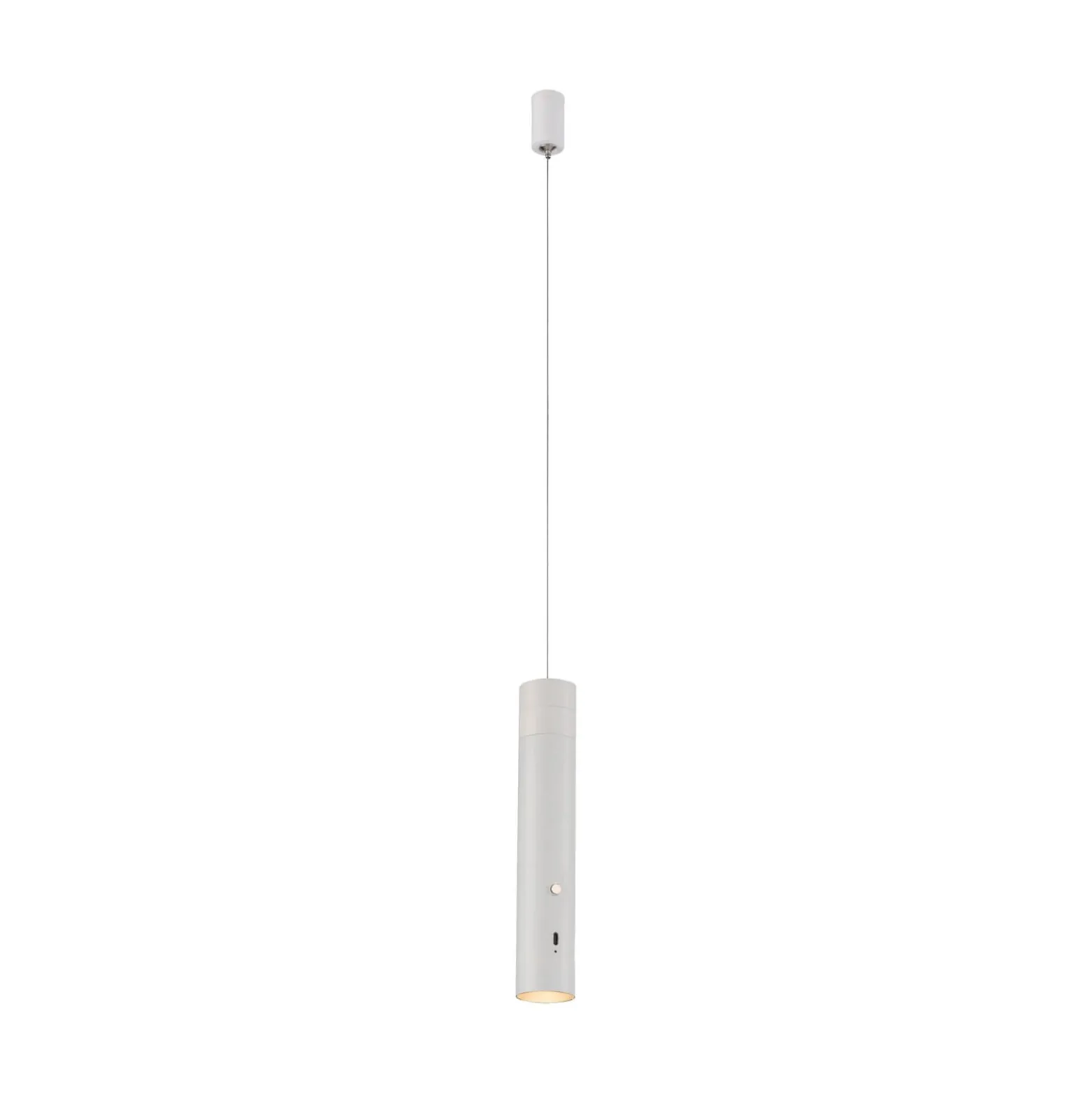 JUST LIGHT. LED-Akku-Hängeleuchte Attach, weiß, Eisen