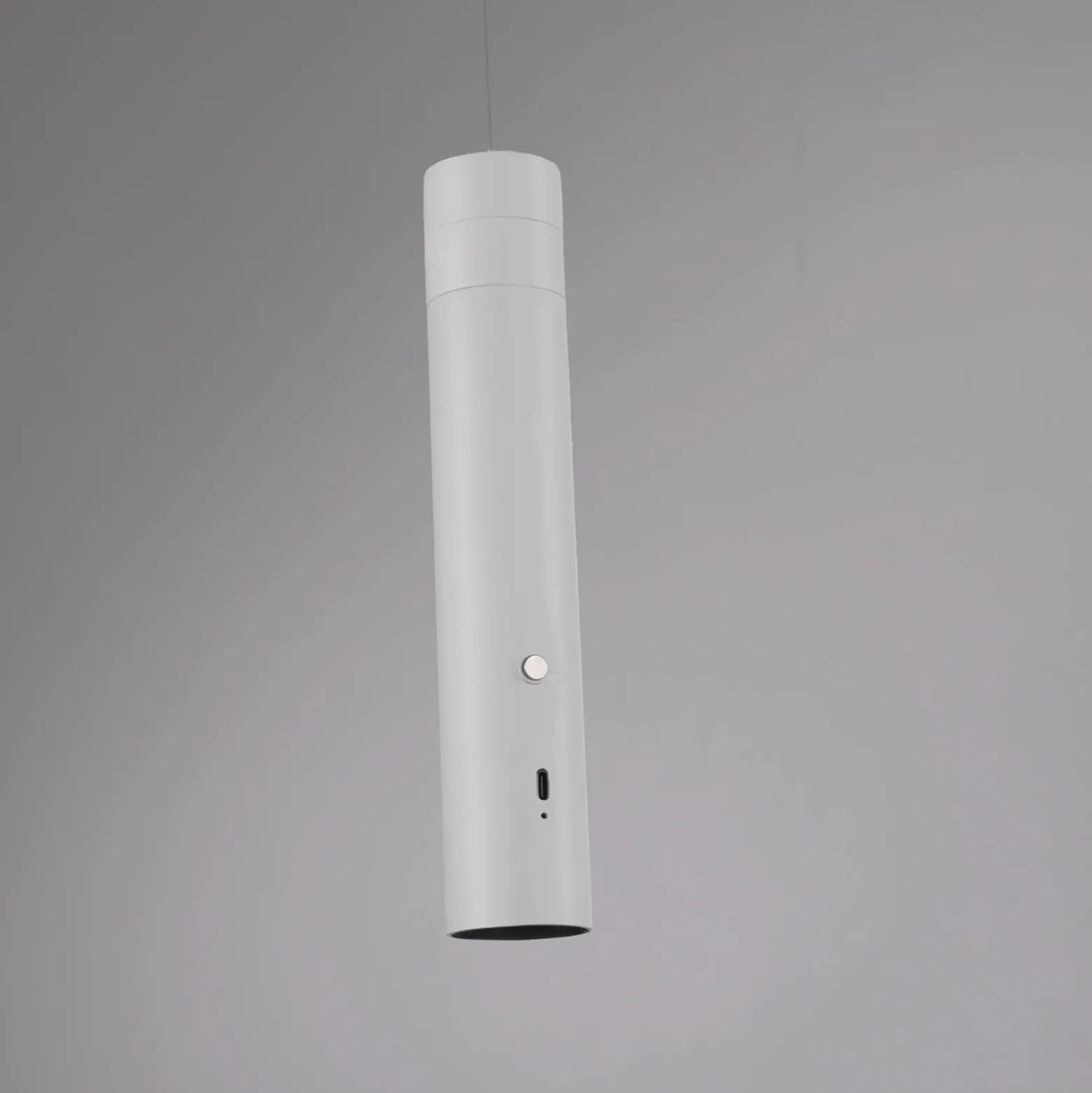 JUST LIGHT. LED-Akku-Hängeleuchte Attach, weiß, Eisen