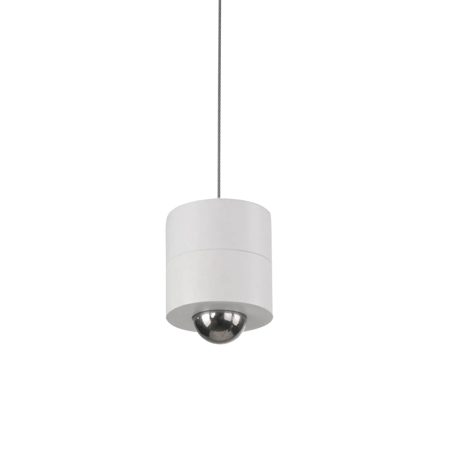 JUST LIGHT. LED-Akku-Hängeleuchte Attach, weiß, Eisen
