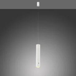 JUST LIGHT. LED-Akku-Hängeleuchte Attach, weiß, Eisen