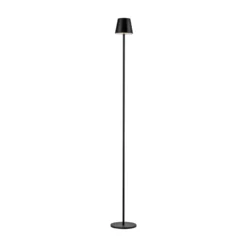 JUST LIGHT. LED-Akku-Stehleuchte Euria, schwarz, Eisen, IP54
