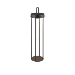 JUST LIGHT. LED-Akku-Tischleuchte Anselm schwarz 50 cm Eisen