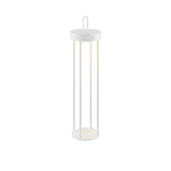 JUST LIGHT. LED-Akku-Tischleuchte Anselm, weiß, 50 cm, Eisen