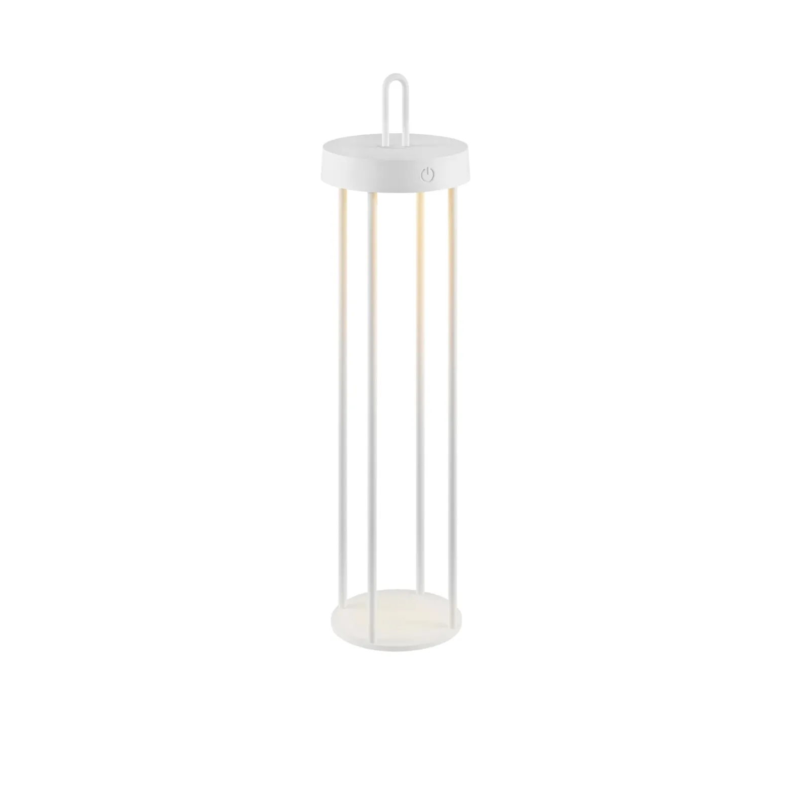 JUST LIGHT. LED-Akku-Tischleuchte Anselm, weiß, 50 cm, Eisen