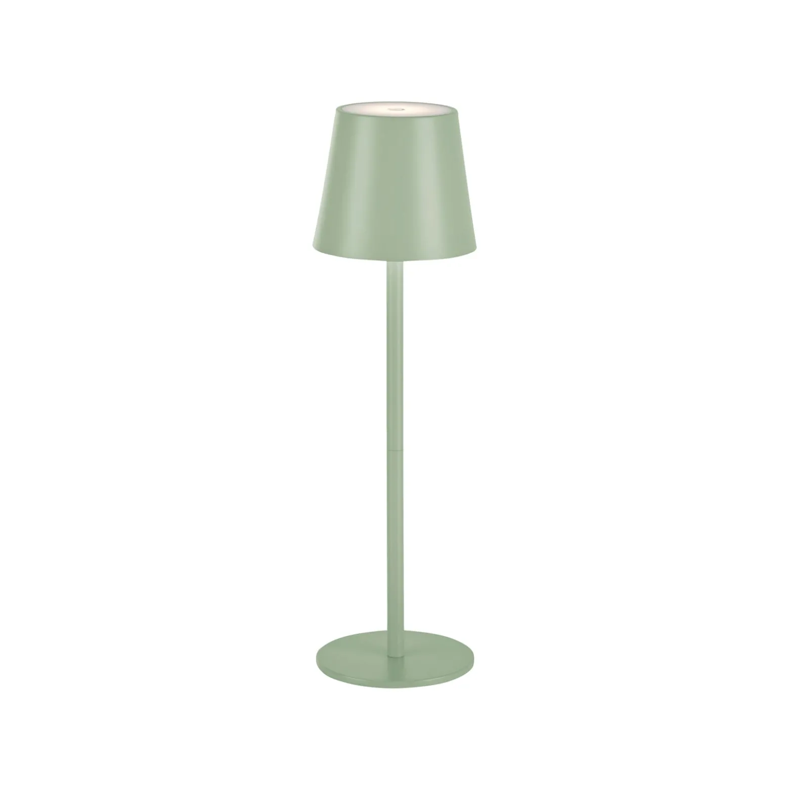 JUST LIGHT. LED-Akku-Tischleuchte Euria, grün, Eisen, IP54