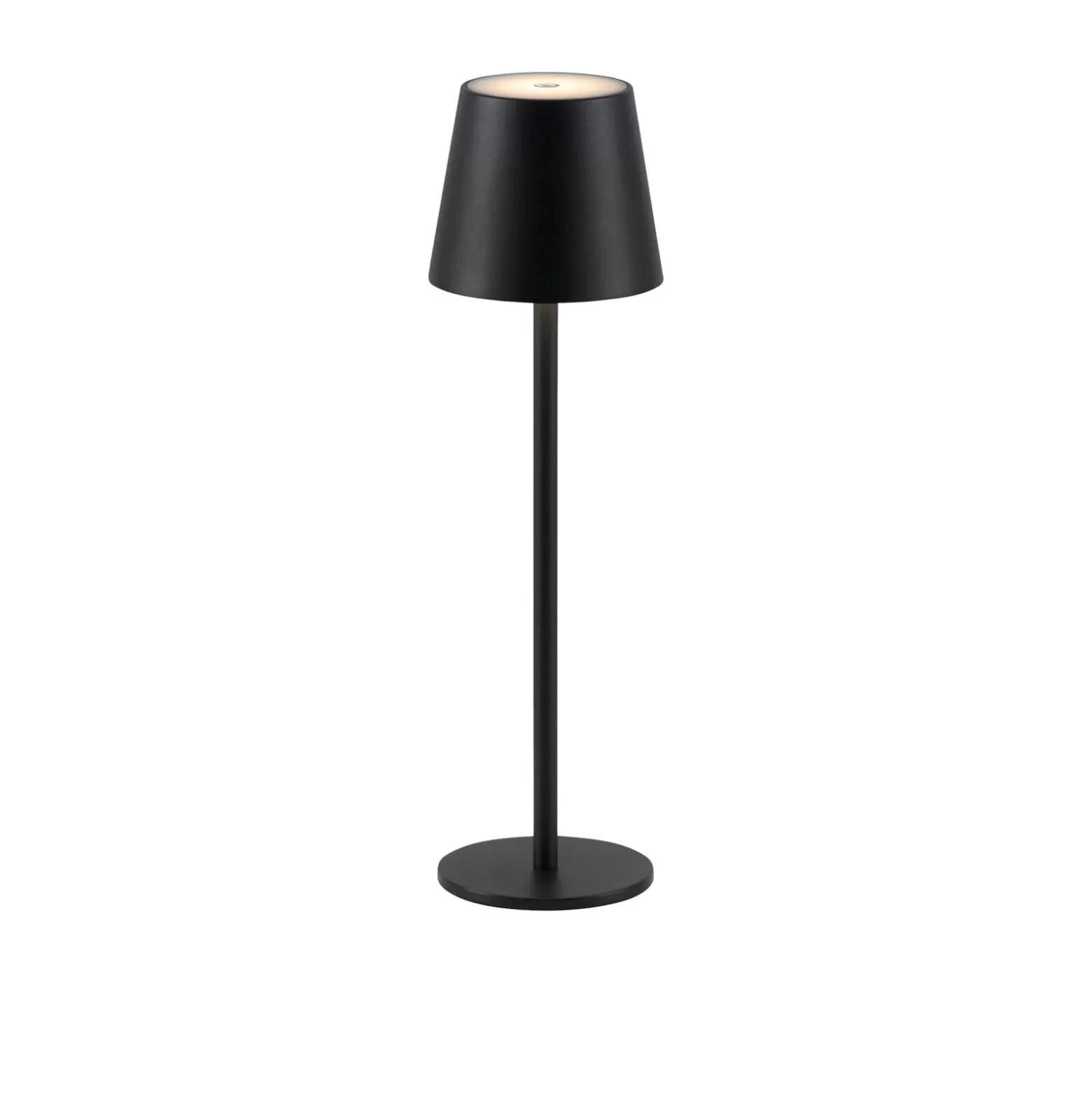 JUST LIGHT. LED-Akku-Tischleuchte Euria, schwarz, Eisen IP54