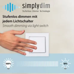 JUST LIGHT. LED-Deckenleuchte Korsa, schwarz, Ø31cm, dimmbar