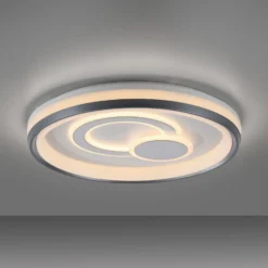 JUST LIGHT. LED-Deckenleuchte Minelli, Ø 50 cm, dimmbar