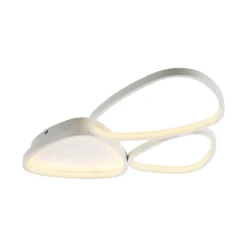 JUST LIGHT. LED-Deckenleuchte Pebbles, weiß, dimmbar