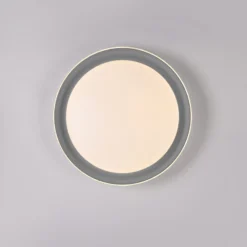 JUST LIGHT. LED-Deckenleuchte Sati, Kunststoff, grau