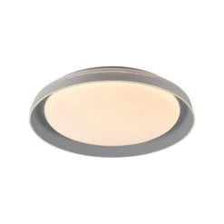 JUST LIGHT. LED-Deckenleuchte Sati, Kunststoff, grau