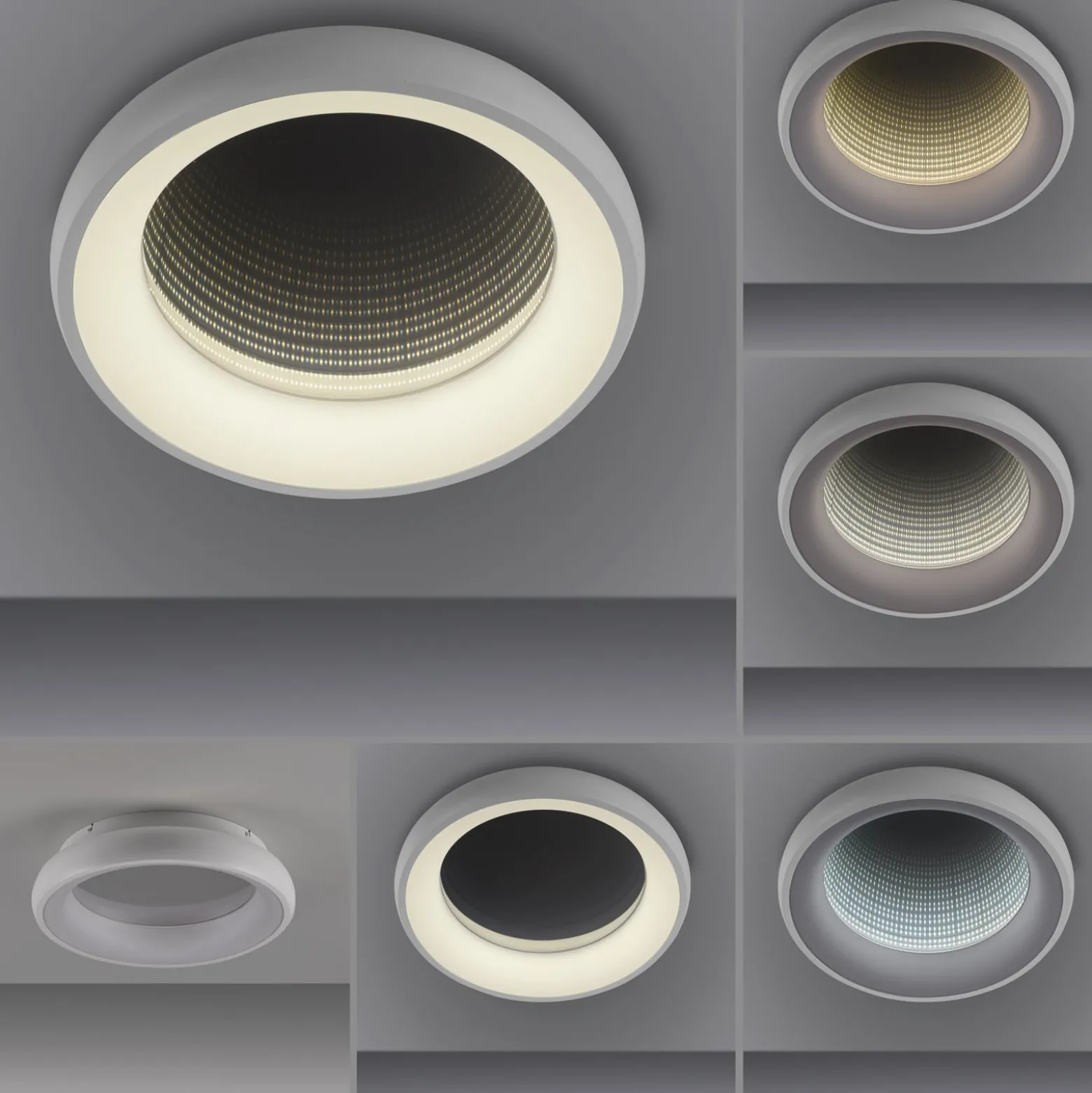 JUST LIGHT. LED-Deckenleuchte Speccio, CCT, Fernbedienung