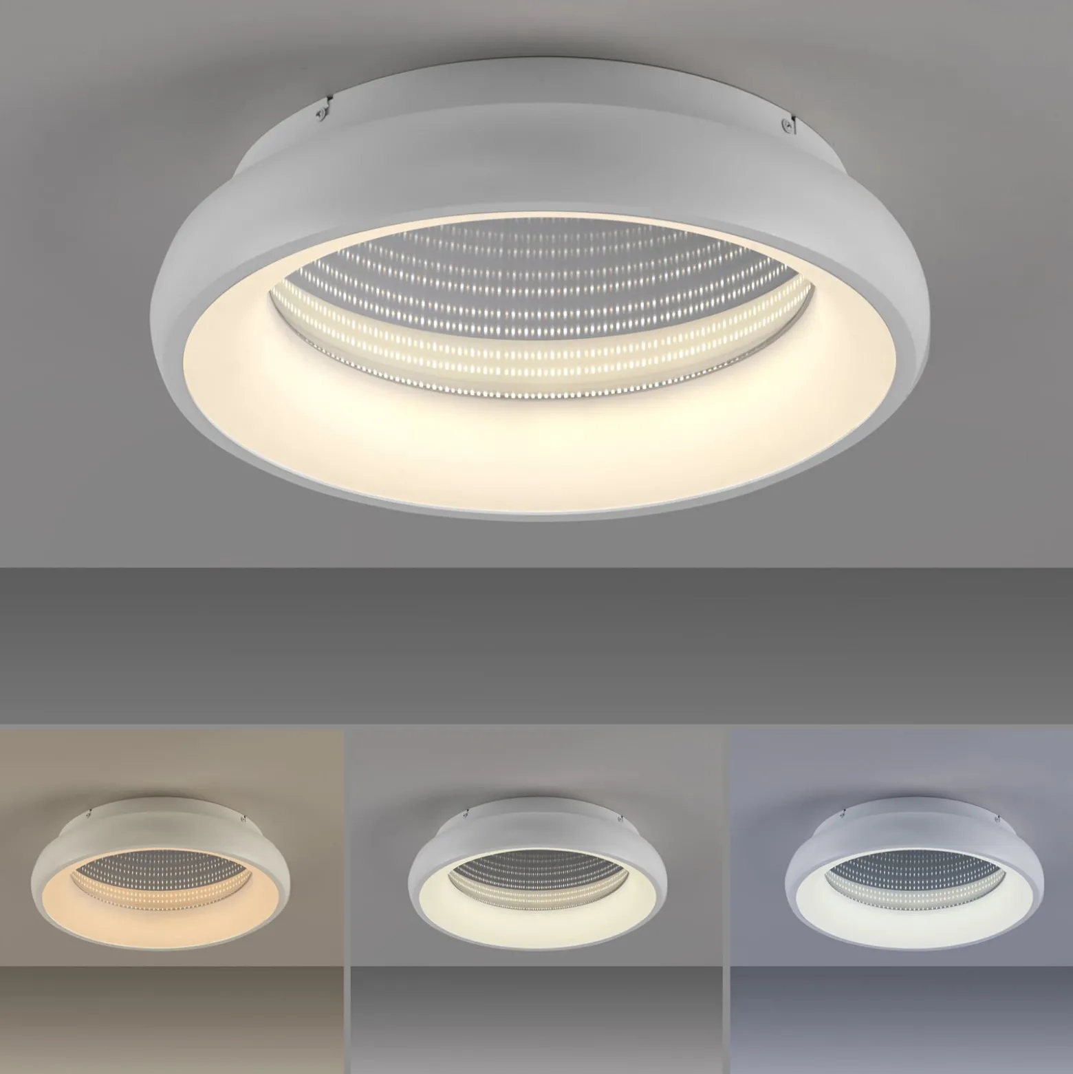 JUST LIGHT. LED-Deckenleuchte Speccio, CCT, Fernbedienung