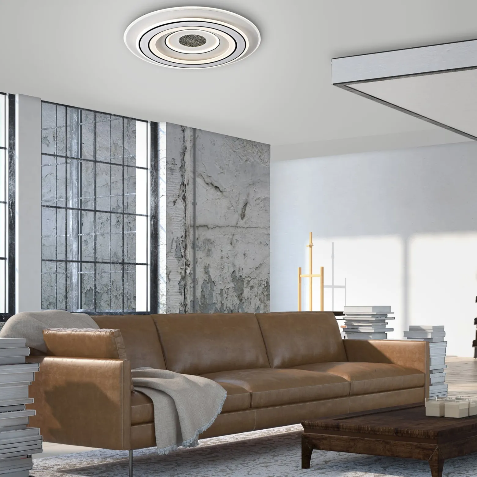 JUST LIGHT. LED-Deckenleuchte Tolago, Ø 40 cm, CCT, dimmbar