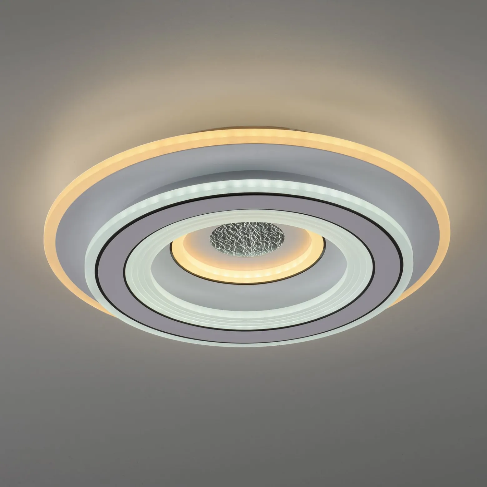 JUST LIGHT. LED-Deckenleuchte Tolago, Ø 40 cm, CCT, dimmbar