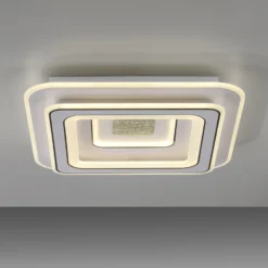 JUST LIGHT. LED-Deckenleuchte Tolago, 49x49 cm, CCT, dimmbar