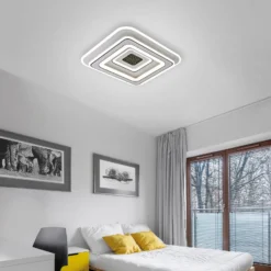 JUST LIGHT. LED-Deckenleuchte Tolago, 49x49 cm, CCT, dimmbar