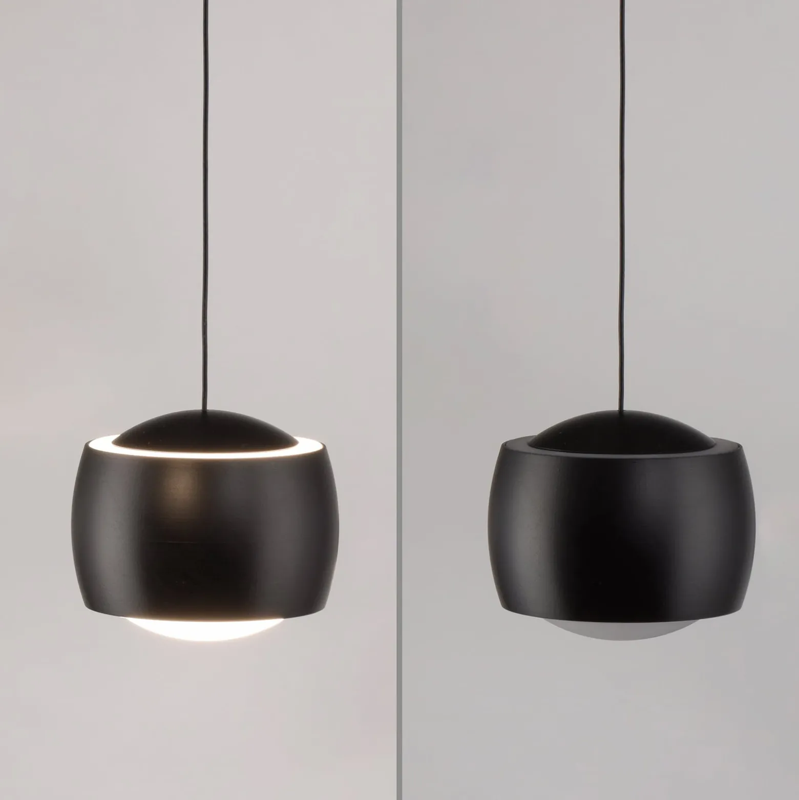 JUST LIGHT. LED-Hängeleuchte Ballini, schwarz, Switchmo