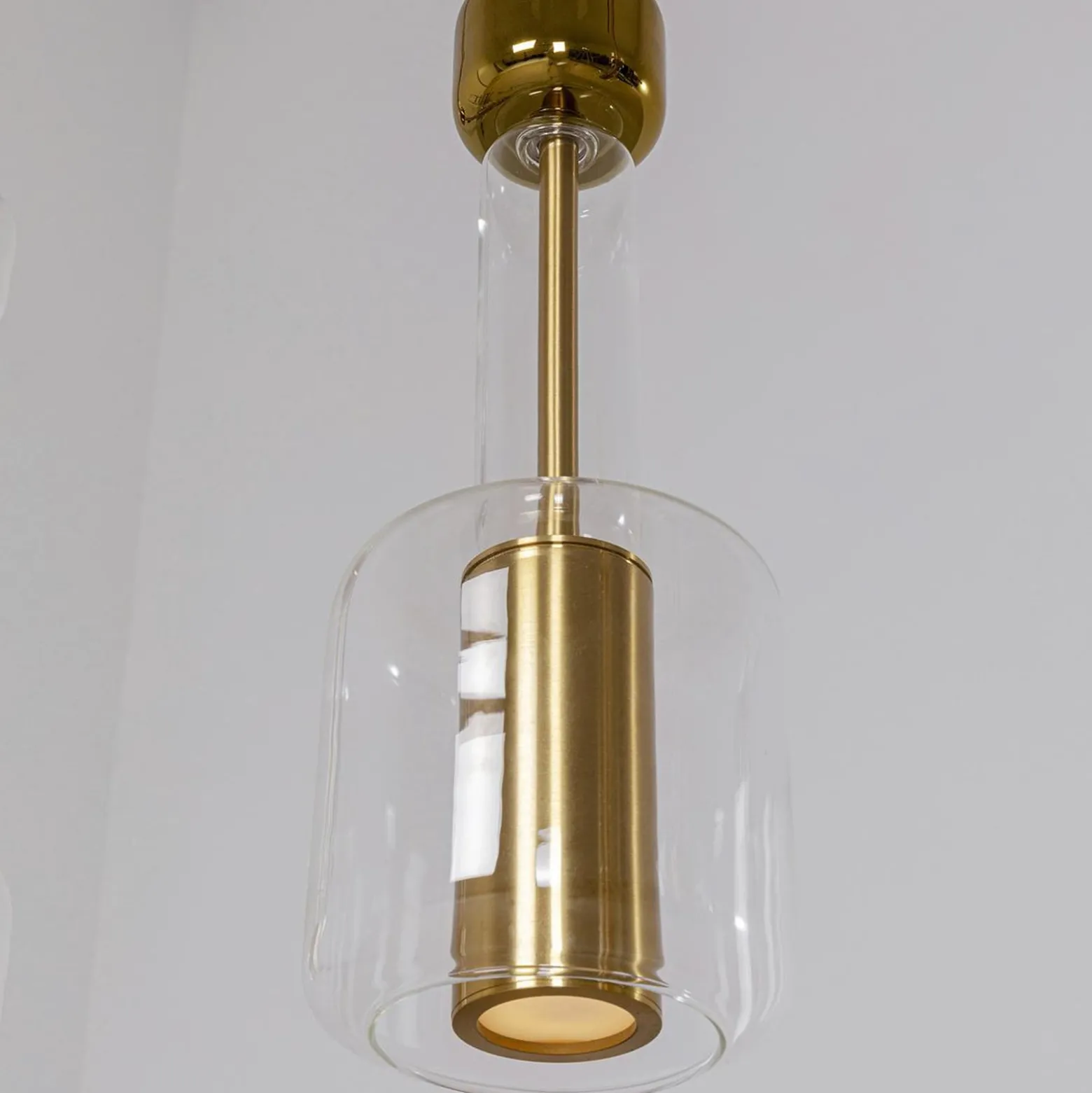 KARE Hängeleuchte Candy Bar, goldfarben, Stahl, Glas, 3-flg.