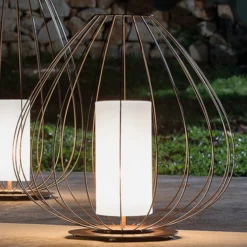Karman Cell - Käfig-Tischleuchte, 62 cm, bronze