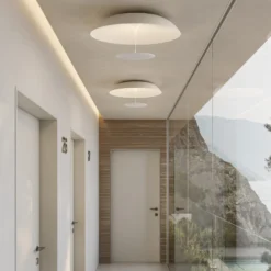 Karman LED-Deckenleuchte BLANCO, Ø 60 cm, weiß, Metall