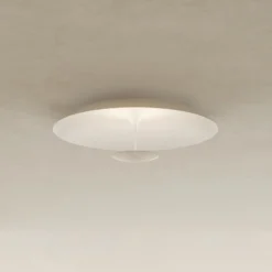 Karman LED-Deckenleuchte BLANCO, Ø 92 cm, weiß, Metall