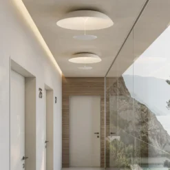 Karman LED-Deckenleuchte BLANCO, Ø 92 cm, weiß, Metall