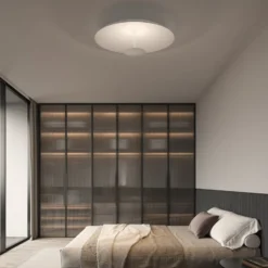 Karman LED-Deckenleuchte BLANCO, Ø 92 cm, weiß, Metall