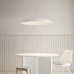 Karman LED-Hängeleuchte BLANCO, Ø 92 cm, weiß, Metall