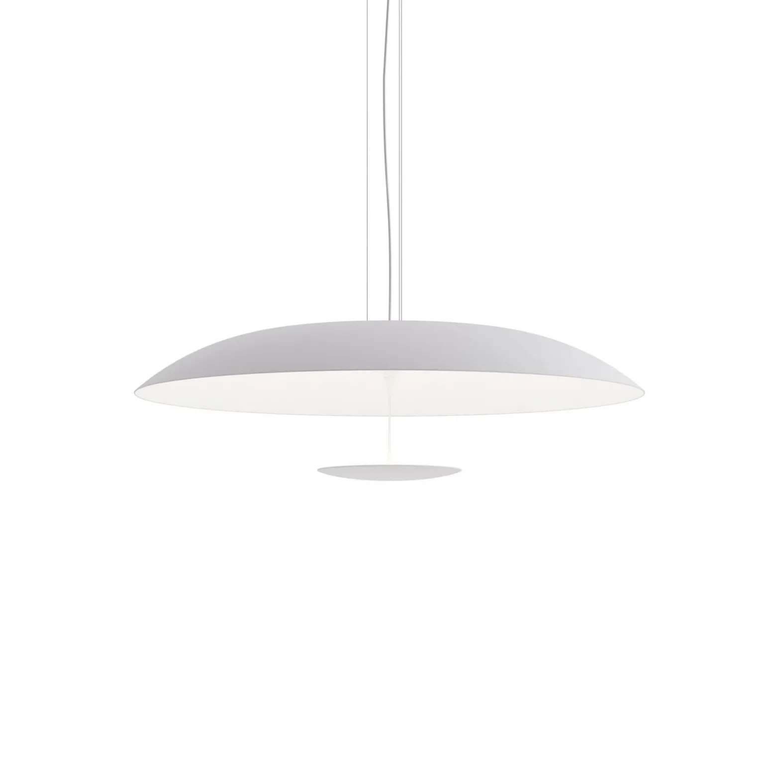 Karman LED-Hängeleuchte BLANCO, Ø 92 cm, weiß, Metall