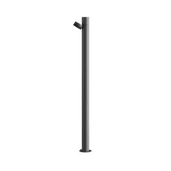 Karman LED-Wegeleuchte Jaco, 90 cm, braun, Aluminium, 1-flg.