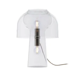 Karman Tischleuchte Lilly, transparent, Höhe 48 cm, Glas