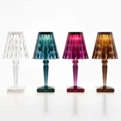 Kartell Big Battery - Tischlampe IP54, cola