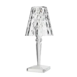 Kartell Big Battery - Tischlampe IP54, transparent
