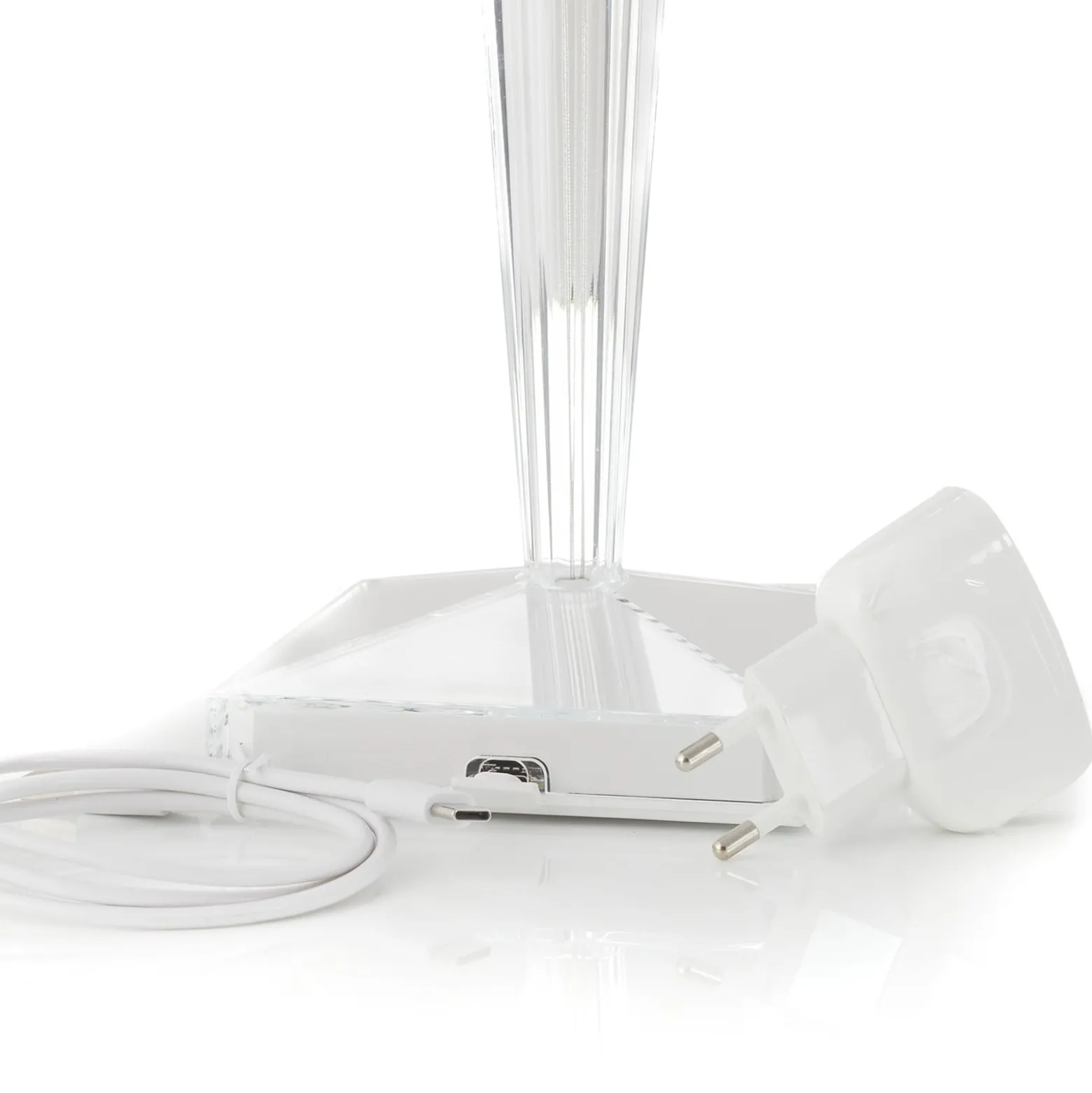 Kartell Big Battery - Tischlampe IP54, transparent