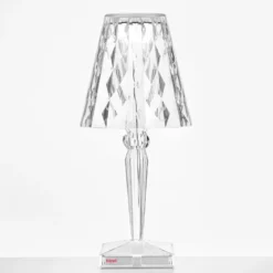 Kartell Big Battery - Tischlampe IP54, transparent