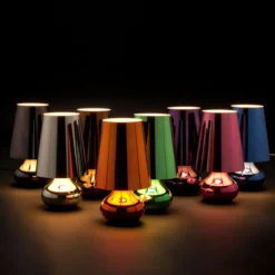 Kartell Cindy LED-Tischleuchte, grau metallic